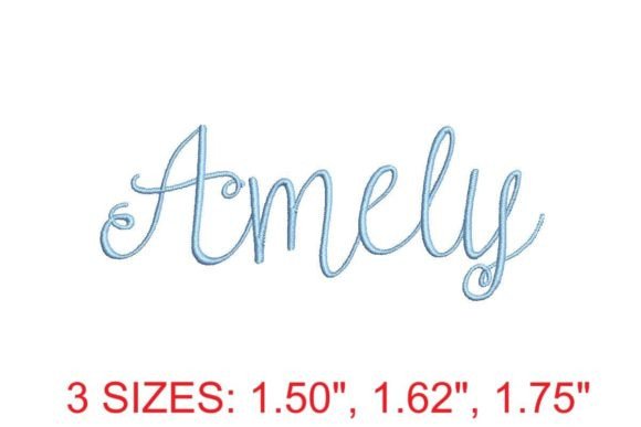 Amely Font: A Timeless Choice for Embroidery Enthusiasts