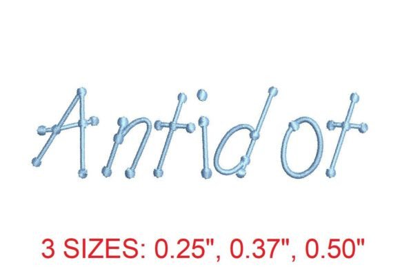 Antidot Font: A Versatile Choice for Embroidery Enthusiasts