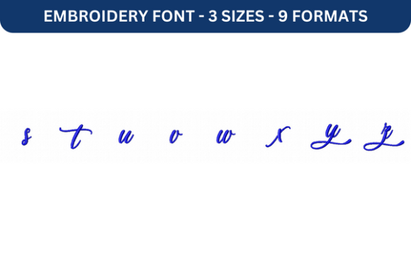 Choosing the Right Embroidery Font: A Guide to Lovely Home Font Lower S to Z