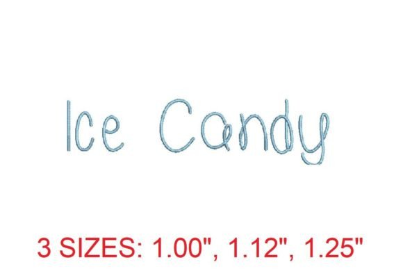 Ice Candy Font: Sweet Embroidery for Every Project