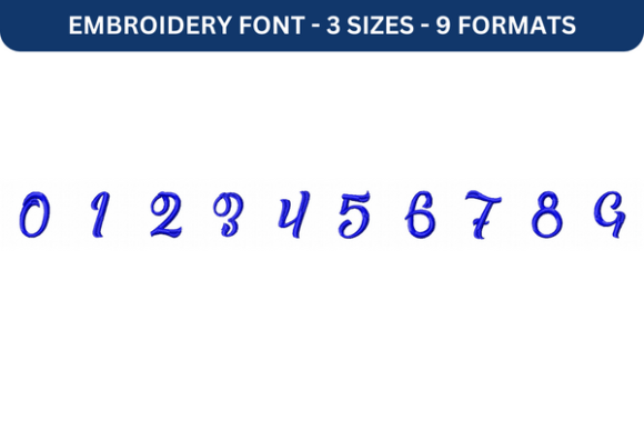 La Chatte à Maman Font Number 0 to 9: A Versatile Embroidery Solution for Personalized Fabric Designs