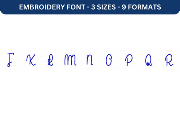 Le Laboratoire Font Upper J to R: A Versatile Embroidery Font for Creative Projects