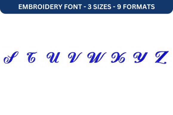 Mademoiselle K Upper S to Z: A Versatile Embroidery Font for Creative Expression