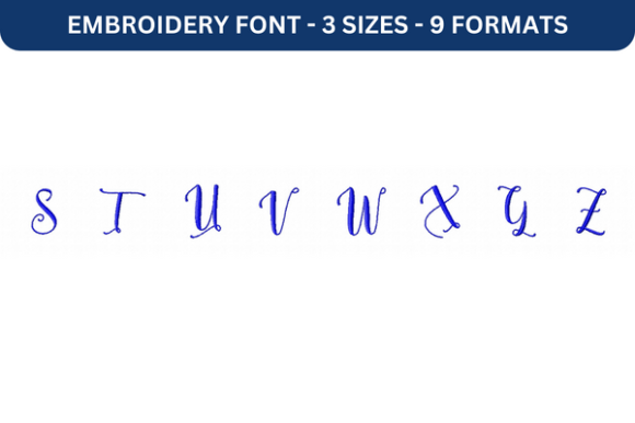 Mastering Personalization: The Rise of Melany Script Font Upper S to Z in Embroidery