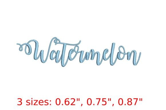 Watermelon Embroidery Font: A Burst of Summer Creativity